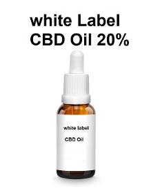 white Label Aceite de CBD 20%