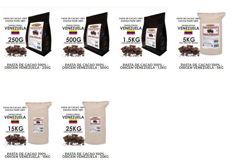 Pastas de Cacao Origenes - Tienda Online Shop