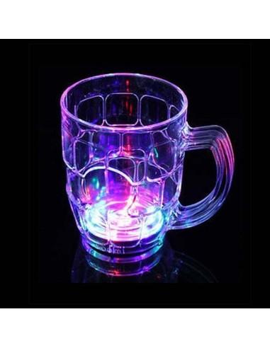Jarra de cerveza de cristal iluminada 50cl - LED