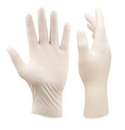 guantes de nitrilo blancos