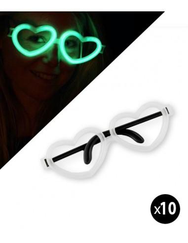 Kits de conectores para gafas Heart Fluo (10p)