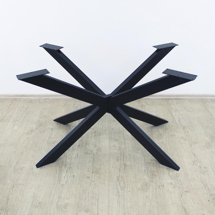 Base de mesa de acero en forma de araña asimétrica