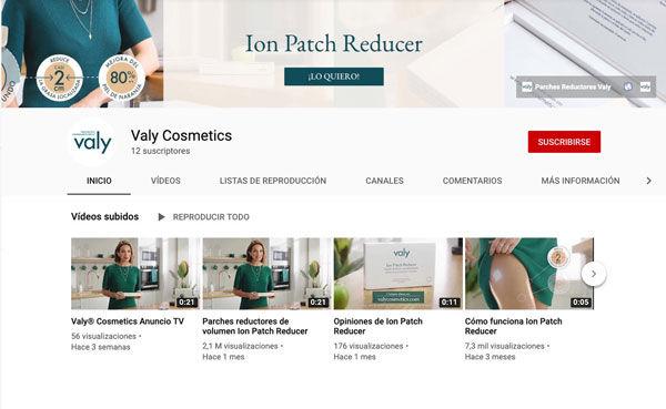 Nuevo canal de Youtube de Valy Cosmetics