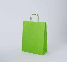 Bolsa de papel verde | kraft blanco