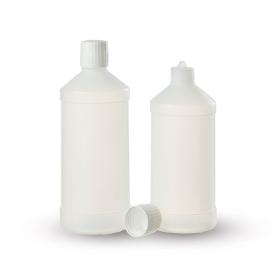 Frascos de plástico para líquidos farmacéuticos