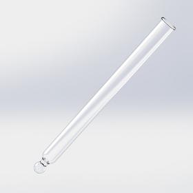 Pipeta de vidrio para cuentagotas - Punta recta, 91 mm