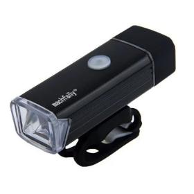 Luz delantera USB «ELF19-1», aluminio, negro