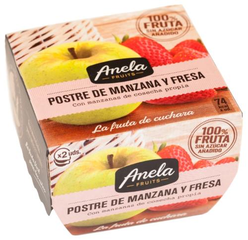 Postre de Manzana y Fresa pack 2x100g