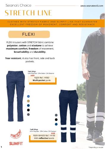 REF.14180 FLEXI MULTIPOCKET TROUSERS