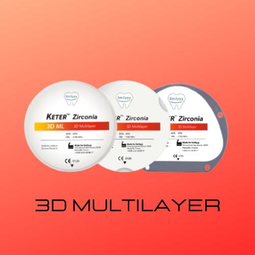 disco circonio 3D Multilayer