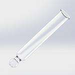 Pipeta de vidrio para cuentagotas - Punta recta, 48 mm